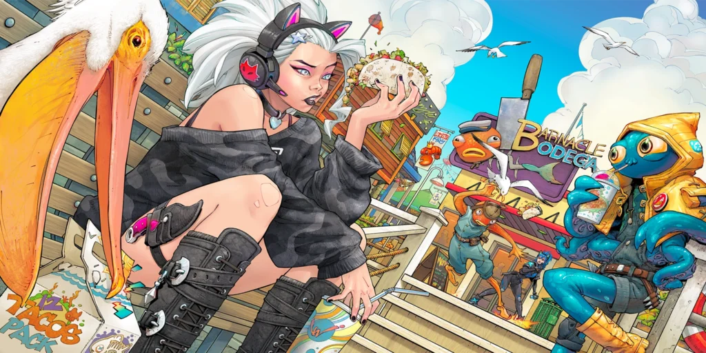 Squibbly Snack Loading Screen - Art by Kenneth Rocafort.
